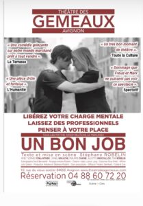 Lionel Nakache dans Un bon job au festival d'Avignon 2023 au théâtre Les gémeaux